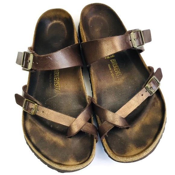 birkenstock bronze sandals